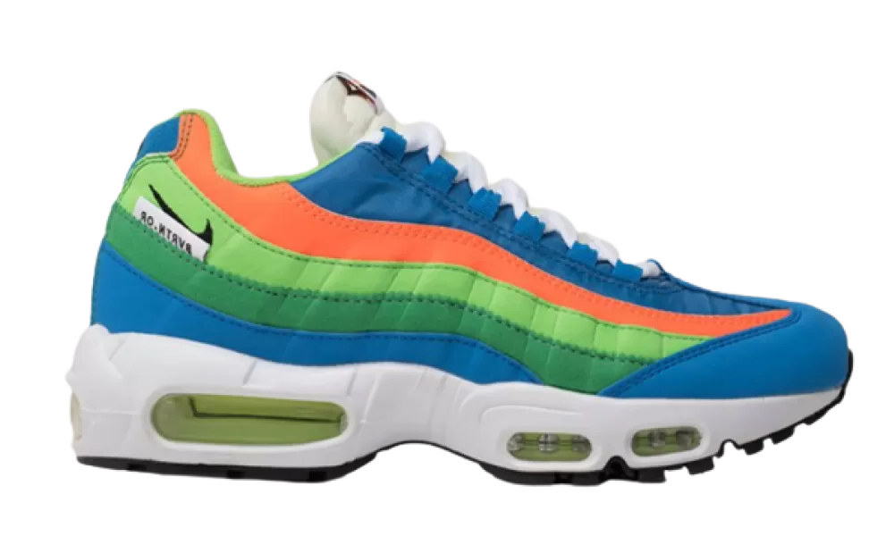 Nike air max 95 orange blue hotsell